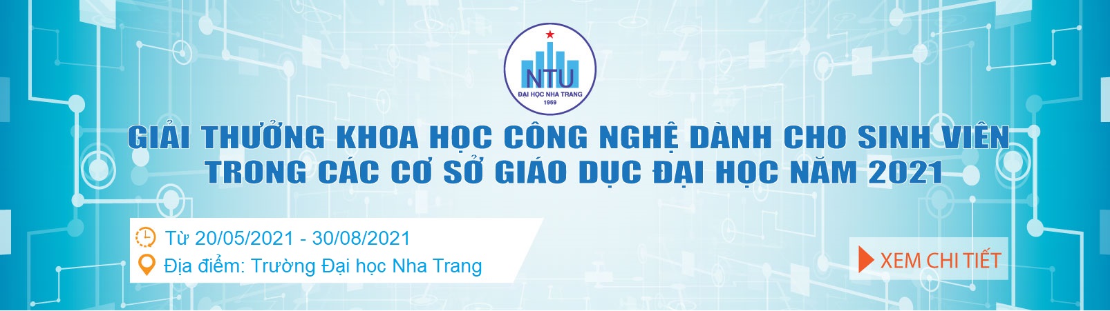 Thông báo xét tặng Giải thưởng Khoa học công nghệ dành cho sinh viên trong các cơ sở giáo dục đại học năm 2021