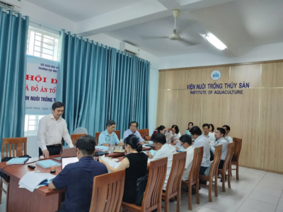 Đánh giá, nghiệm thu cấp cơ sở đề tài  KHCN tỉnh Khánh Hòa “Nghiên cứu xây dựng quy trình sản xuất giống nhân tạo và nuôi thương phẩm cá tai bồ (Platax teira forsskål, 1775) tại Khánh Hòa”